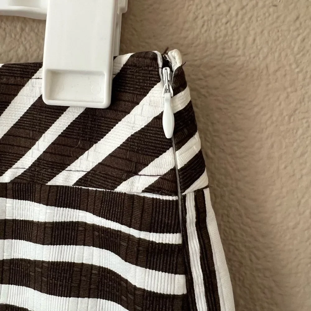 NWT Ann Taylor Petite Striped Mini Pencil Skirt
